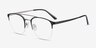 Society Black MetalEyeglass Frames from EyeBuyDirect, Angle View