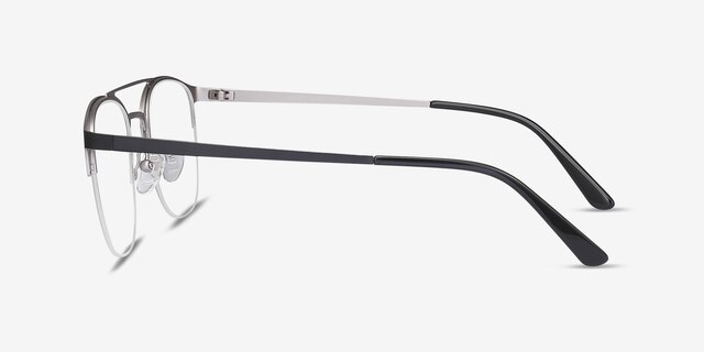 Society Black MetalEyeglass Frames from EyeBuyDirect, Side View
