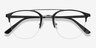 Society Black MetalEyeglass Frames from EyeBuyDirect, Closed View