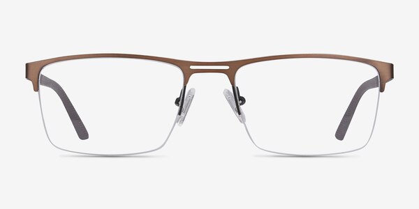 Cavalier Brown Metal Eyeglass Frames