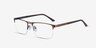 Cavalier Brown MetalEyeglass Frames from EyeBuyDirect, Angle View