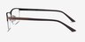Cavalier Brown MetalEyeglass Frames from EyeBuyDirect, Side View
