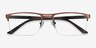 Cavalier Brown MetalEyeglass Frames from EyeBuyDirect, Closed View