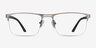 Cavalier Gunmetal MetalEyeglass Frames from EyeBuyDirect, Front View
