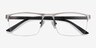 Cavalier Gunmetal MetalEyeglass Frames from EyeBuyDirect, Closed View