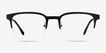 Fathom Blue Black MetalEyeglass Frames from EyeBuyDirect, Front View