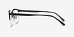 Fathom Blue Black MetalEyeglass Frames from EyeBuyDirect, Side View