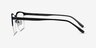 Fathom Blue Black MetalEyeglass Frames from EyeBuyDirect, Side View