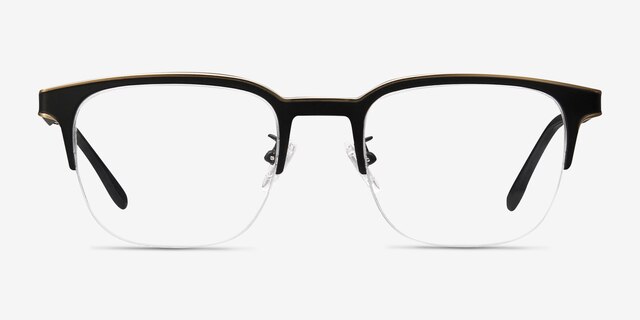 Fathom Bronze Black MétalMontures de lunettes de vue d'EyeBuyDirect, Vue de Face