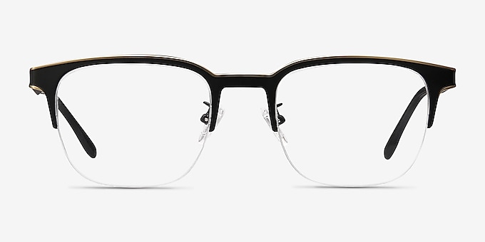 Fathom Bronze Black Metal Eyeglass Frames