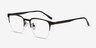 Fathom Bronze Black MétalMontures de lunettes de vue d'EyeBuyDirect, Vue d'Angle