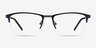 Osmosis Blue MetalEyeglass Frames from EyeBuyDirect, Front View
