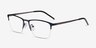 Osmosis Blue MetalEyeglass Frames from EyeBuyDirect, Angle View