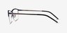 Osmosis Blue MetalEyeglass Frames from EyeBuyDirect, Side View