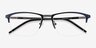 Osmosis Blue MetalEyeglass Frames from EyeBuyDirect, Closed View