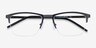 Osmosis Noir MétalMontures de lunettes de vue d'EyeBuyDirect, Vue Rapprochée