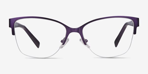 Feline Violet Acetate-metal Montures de lunettes de vue