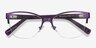 Feline Purple Acetate-metalEyeglass Frames from EyeBuyDirect, Closed View