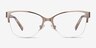 Feline Rose Gold Acetate-metalEyeglass Frames from EyeBuyDirect, Front View