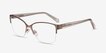 Feline Rose Gold Acetate, MetalEyeglass Frames from EyeBuyDirect, Angle View