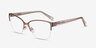 Feline Rose Gold Acetate-metalEyeglass Frames from EyeBuyDirect, Angle View