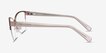 Feline Rose Gold Acetate, MetalEyeglass Frames from EyeBuyDirect, Side View