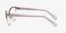 Feline Rose Gold Acetate-metalEyeglass Frames from EyeBuyDirect, Side View