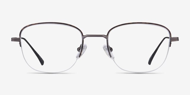 Navigator Tortoise MetalEyeglass Frames from EyeBuyDirect, Front View