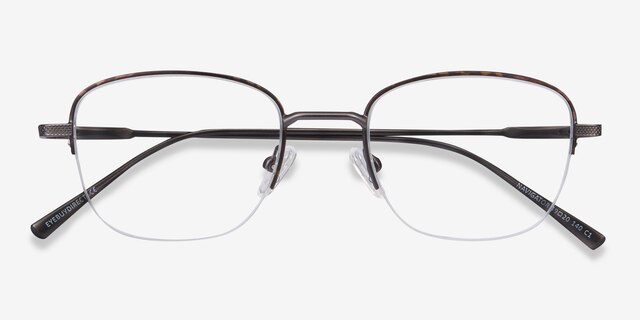 Navigator Tortoise MetalEyeglass Frames from EyeBuyDirect, Closed View