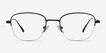 Navigator Black MetalEyeglass Frames from EyeBuyDirect, Front View