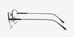 Navigator Black MetalEyeglass Frames from EyeBuyDirect, Side View