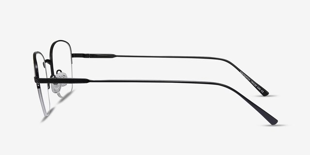 Navigator Black MetalEyeglass Frames from EyeBuyDirect, Side View