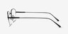 Navigator Black MetalEyeglass Frames from EyeBuyDirect, Side View