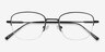 Navigator Black MetalEyeglass Frames from EyeBuyDirect, Closed View