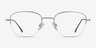 Navigator Silver MetalEyeglass Frames from EyeBuyDirect, Front View
