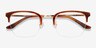 Curie Brown Acetate-metalEyeglass Frames from EyeBuyDirect, Closed View