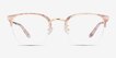 Curie Pink Acetate, MetalEyeglass Frames from EyeBuyDirect, Front View