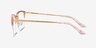 Curie Pink Acetate-metalEyeglass Frames from EyeBuyDirect, Side View