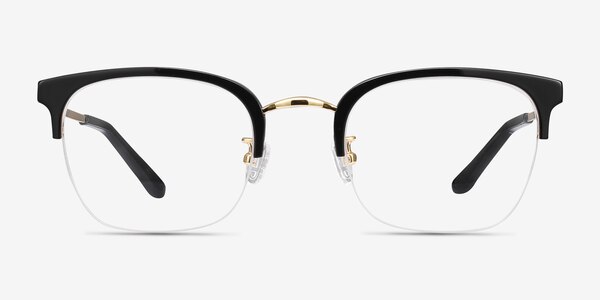 Curie Noir Acetate-metal Montures de lunettes de vue
