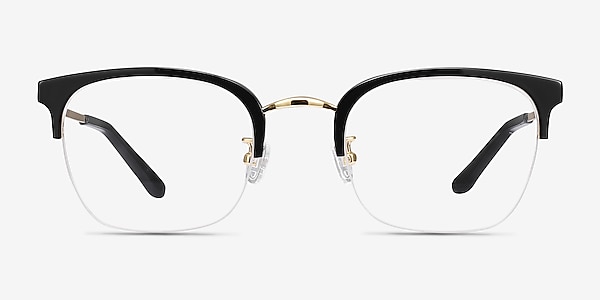 Curie Noir Acetate-metal Montures de lunettes de vue