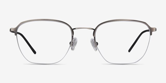 Enya Gunmetal MetalEyeglass Frames from EyeBuyDirect, Front View