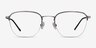 Enya Gunmetal MetalEyeglass Frames from EyeBuyDirect, Front View