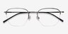 Enya Gunmetal MetalEyeglass Frames from EyeBuyDirect, Closed View