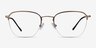 Enya Bronze MetalEyeglass Frames from EyeBuyDirect, Front View
