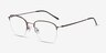Enya Bronze MetalEyeglass Frames from EyeBuyDirect, Angle View
