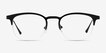 Hemisphere Black MetalEyeglass Frames from EyeBuyDirect, Front View