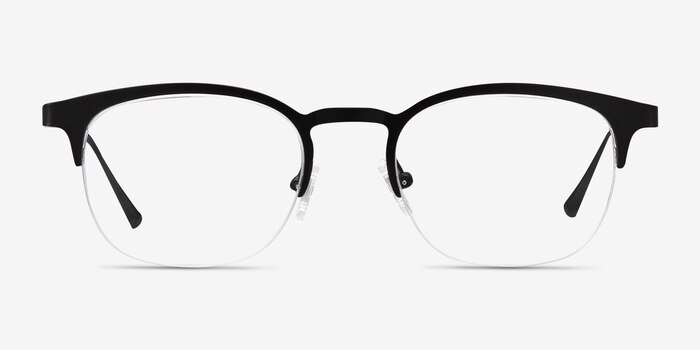 Hemisphere Black Metal Eyeglass Frames from EyeBuyDirect