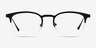 Hemisphere Black MetalEyeglass Frames from EyeBuyDirect, Front View