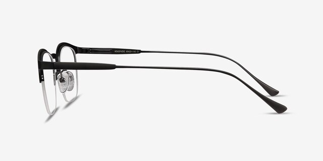 Hemisphere Black MetalEyeglass Frames from EyeBuyDirect, Side View