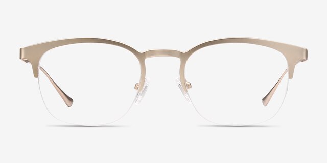 Hemisphere Rose Gold MetalEyeglass Frames from EyeBuyDirect, Front View